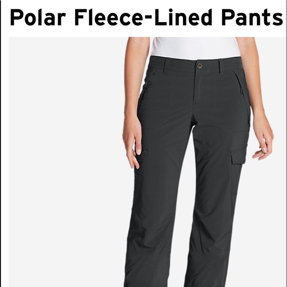 eddie bauer women's fleece lined pants